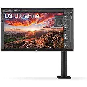 LG UltraFine 27UN880-B 27"" Monitor 4K - UHD 4K 3840x2160, IPS 5ms 60Hz, HDR 400, SRGB 99% (ergonomische voet: verlenging, rotatie, hoogte, kantelbaar, gaming-functies), zwart