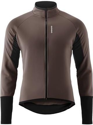 Gonso - ROAD JACKET SOFTSHELL 2 - Fietsjack - Donkerbruin - Heren - Ademend - Tight Fit