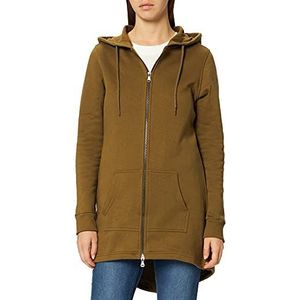 Urban Classics Sweatshirt voor dames, sweatparka, capuchontrui met ritssluiting, verkrijgbaar in 8 kleuren, maat XS tot 5XL, Summer Olive, XS