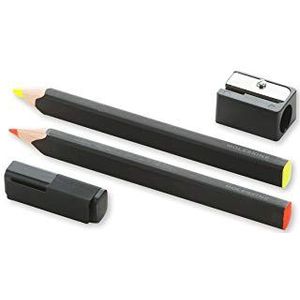 Set 2 crayons surligneurs - Jaune et orange fluo