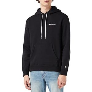 Champion Legacy Classic Small Logo Sweatshirt met capuchon voor heren, Zwart, S