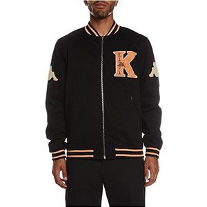 Kappa Authentic Klaus Herenjas, zwart, oranje, XXL