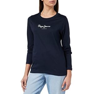 Pepe Jeans Camille L/S T-shirt voor dames, Blauw (Dulwich), XS