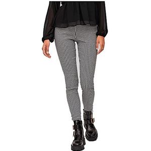 Vila Leggings voor dames, Sneeuwwit/Patroon: Plia Zwart, S