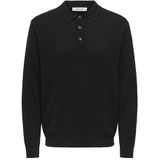 ONLY & SONS - ONSLOUI REG 12 LS - Gebreide Trui - Zwart - Polokraag