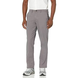 Amazon Essentials Men's Sportieve casual chinobroek met stretch (verkrijgbaar in grote en lange maten), Donker Grijs, 36W / 32L