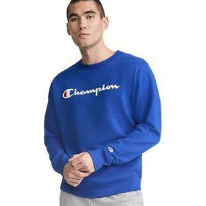 Champion Grafisch Powerblend Fleece Crew Sweatshirt voor heren, Surf op het web, XL