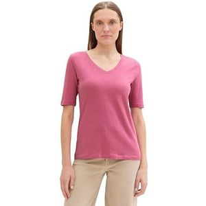 TOM TAILOR T-shirt voor dames, 16348, roze fluweel, XXL