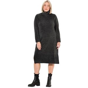 Ulla Popken Gebreide jurk  antraciet