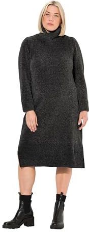 Ulla Popken Gebreide jurk  antraciet