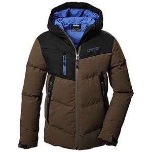 killtec jongens Gewatteerd jack/winterjack met capuchon KOW 376 BYS QLTD JCKT, braun, 128, 42212-000