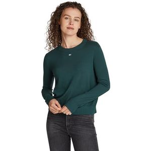 Tommy Jeans TJW Essential Crew Neck Sweater DW0DW17254 Pullover Sweater, blauw (Deep Seawater), XXS, Blauw (Diep Zeewater), XXS