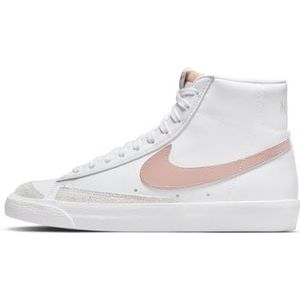 Nike Blazer Mid '77, damessneaker, wit/roze Oxford Black-Summit wit, 44,5 EU