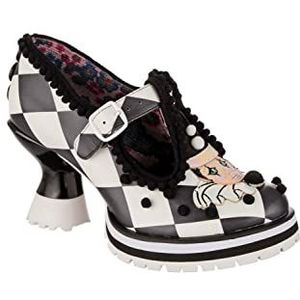 Irregular Choice SS23 Cirque Du Yay schoenen, zwart, UK 6.5 (EUR 40), Zwart Wit, 40 EU