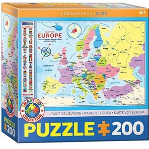 Eurographics EG62005374 Kaart van Europa 200-delige puzzel legpuzzel divers