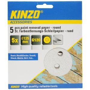 KINZO 71744 150mm G120 Rond Hout Schuurpapier