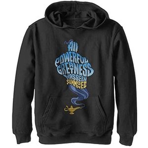 Kids' Disney Aladdin Live Action All Powerful Genie Youth Pullover Hoodie, Black, Large, zwart, L