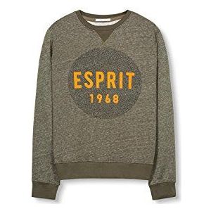 Esprit Met logo print slim fit T-shirt voor heren - groen - XX-Large