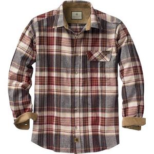 Legendary Whitetails Heren standaard Buck Camp flanellen shirt, cederhout plaid, xl