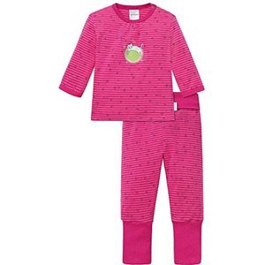 Schiesser Tweedelige pyjama voor babymeisjes, rood (pink 504), 74 cm