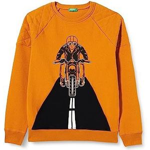 United Colors of Benetton Sweatshirt voor jongens, Gouden Eik 36W, 160 cm (Regular)