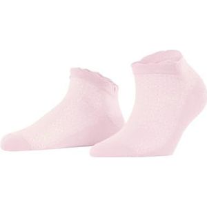 Burlington Dames Korte sokken Montrose W SN Katoen Dun gedessineerd 1 Paar, Roze (Powder Rose 8902) - nieuw, 36-41