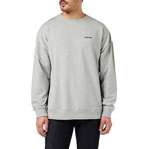 Calvin Klein L/S zwaargewicht sweatshirts voor heren, Grijze Hei, XS