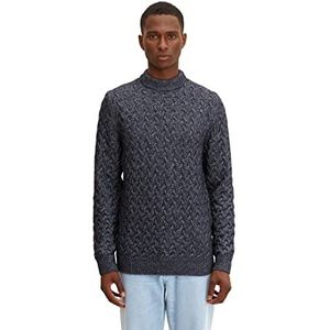 TOM TAILOR Uomini Gebreide trui in gemêleerde look 1033650, 13160 - Knitted Navy Melange, M