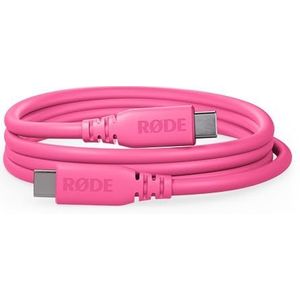 RØDE SC27 SuperSpeed USB-C naar USB-C Kabel voor Snelle Gegevensoverdracht tot 5Gbps en 60W Voeding (2m, Roze)