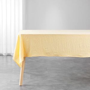 Douceur d'Intérieur Suzy Tafelkleed, rechthoekig, 140 x 240 cm, geel, microvezel, gewassen