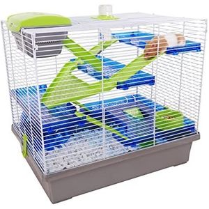 Rosewood Pico Hamster Cage, Extra Groot, Zilver