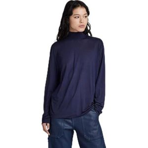 Essential Mock Loose ls t wmn, blauw (Warm Sartho D24004-9297-c423), XS