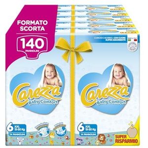 Carezza Baby Comfort XXL | Maat 6 (16-30 kg) | 140 luiers