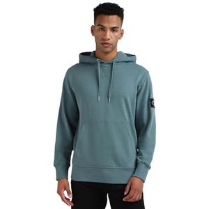 Calvin Klein Jeans Hoodies voor heren, Blauw (Noord-Atlantische Oceaan), XXL