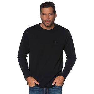 JP 1880 Herenshirt met, zwart, XL