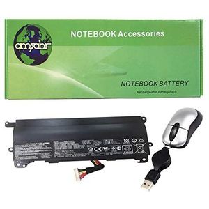 Vervangende batterij voor Asus A32N1511, 0B110-00370000, G752VT-RH71 - Bevat een optische mini-muis