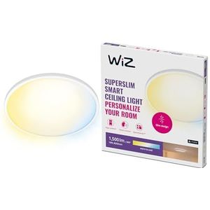 WiZ Plafonniere SuperSlim Wit - Slimme LED-Verlichting - Warm- Tot Koelwit Licht - Geintegreerd LED