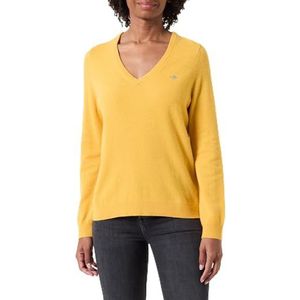 GANT Extra fijne lamswol met V-hals, Faded Sunset, XXL