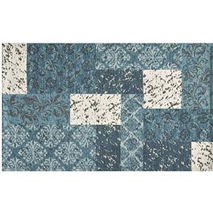 BIANCHERIAWEB Antislip velours tapijt voor slaapkamer en woonkamer, motief: Saturno Jeans by Suardi