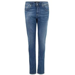 Replay Grover Powerstretch Denim Jeans voor heren, 009, medium blue., 32W x 34L