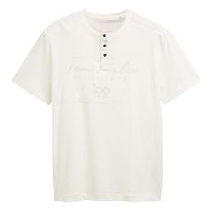 TOM TAILOR T-shirt voor heren, 10332 - Off White, XL