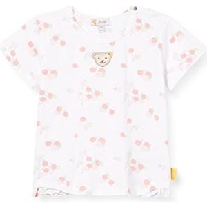 Steiff T-shirt met korte mouwen voor babymeisjes, wit (bright white), 56 cm