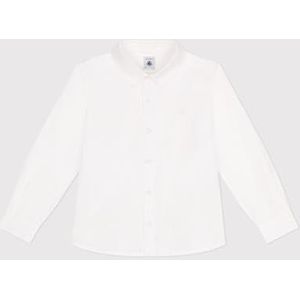 Petit Bateau Shirt met lange mouwen voor jongens, Wit, 10 Jaar