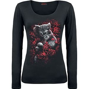 Spiral Bed of Roses Shirt met lange mouwen zwart M