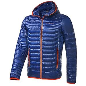 Black Crevice Isolatiejack voor heren, ademende outdoorjas, hoogwaardige functionele herenjas van 100% polyester en warmte-isolerende wattering, water- en winddicht, blauw/oranje, S