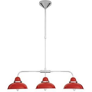 Premier Housewares hanglamp, 3 lampen, chroom/roestvrij staal