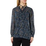 Noppies Foggia Nursing Blouse voor dames, lange mouwen, all-over print, Black Olive - N130, 44