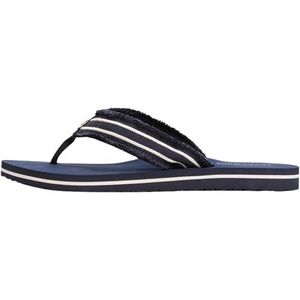 Tommy Hilfiger - Webbing Beach Slippers - Blauw - 100% Gerecycled Polyester