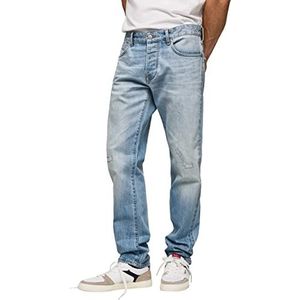 Pepe Jeans Heren Stanley Selvedge Jeans, Denim, 38W/34L, Denim, 38W / 34L