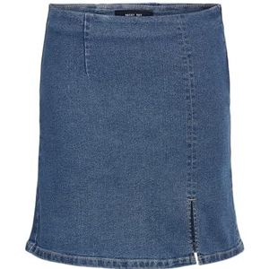 Noisy May - NMDEBBY - Korte Rok - Blauw - 75% Katoen, 18% Polyester, 6% Viscose, 1% Elastaan